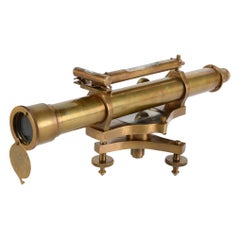 Decorative Telescope with Level, Metal, 20th Century