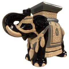 Decorative Terracotta Elephant in Blue Colors