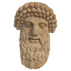 Decorative Terracotta Head of a Greek God