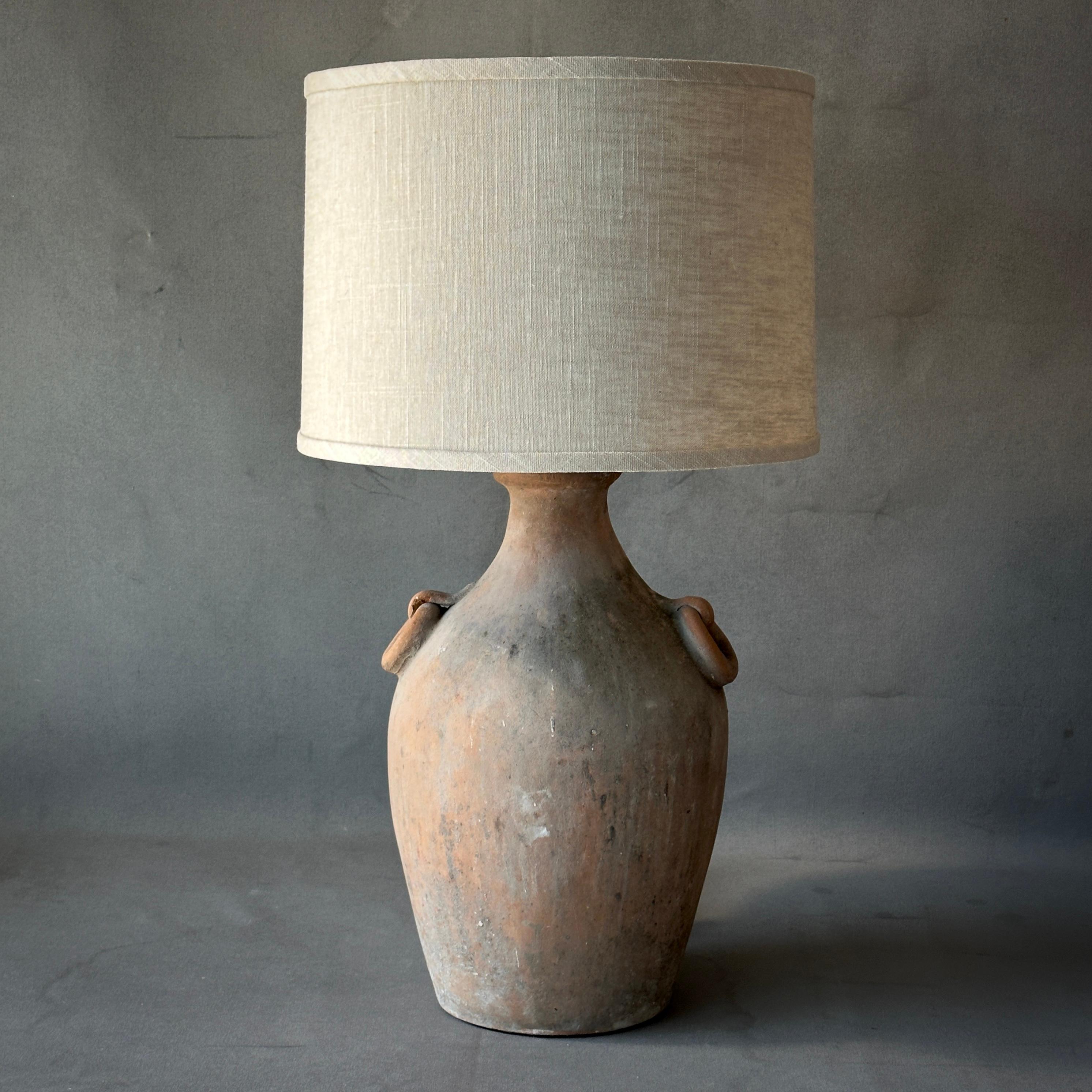Lencho is a mossy terra-cotta vessel as lamp with an earthy, handmade appeal.

Discovered at an abandoned potters studio in the Jalisco, Mexico.

Lencho
Mexico, 1985
