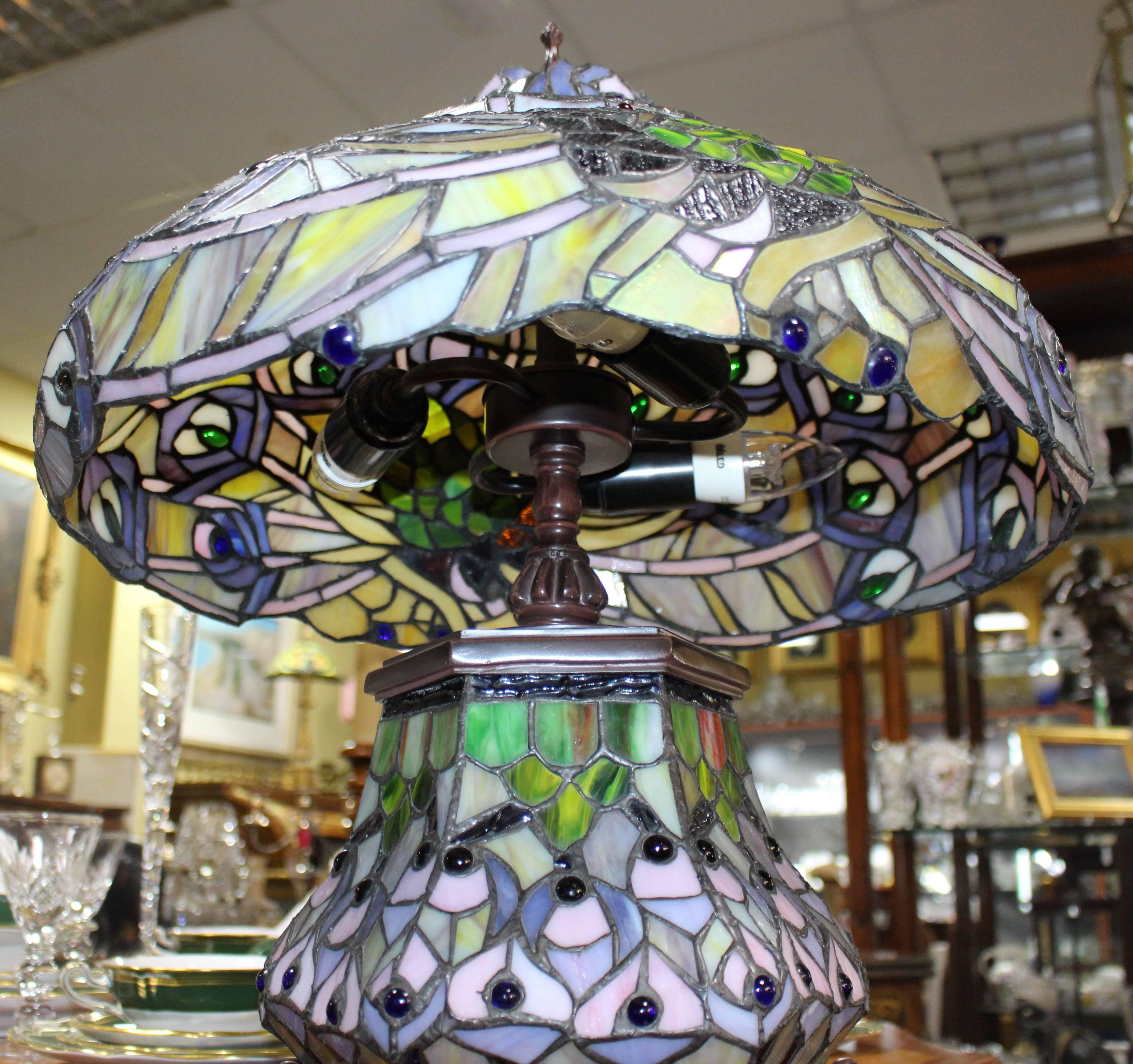 20th Century Decorative Tiffany Style Table Lamp