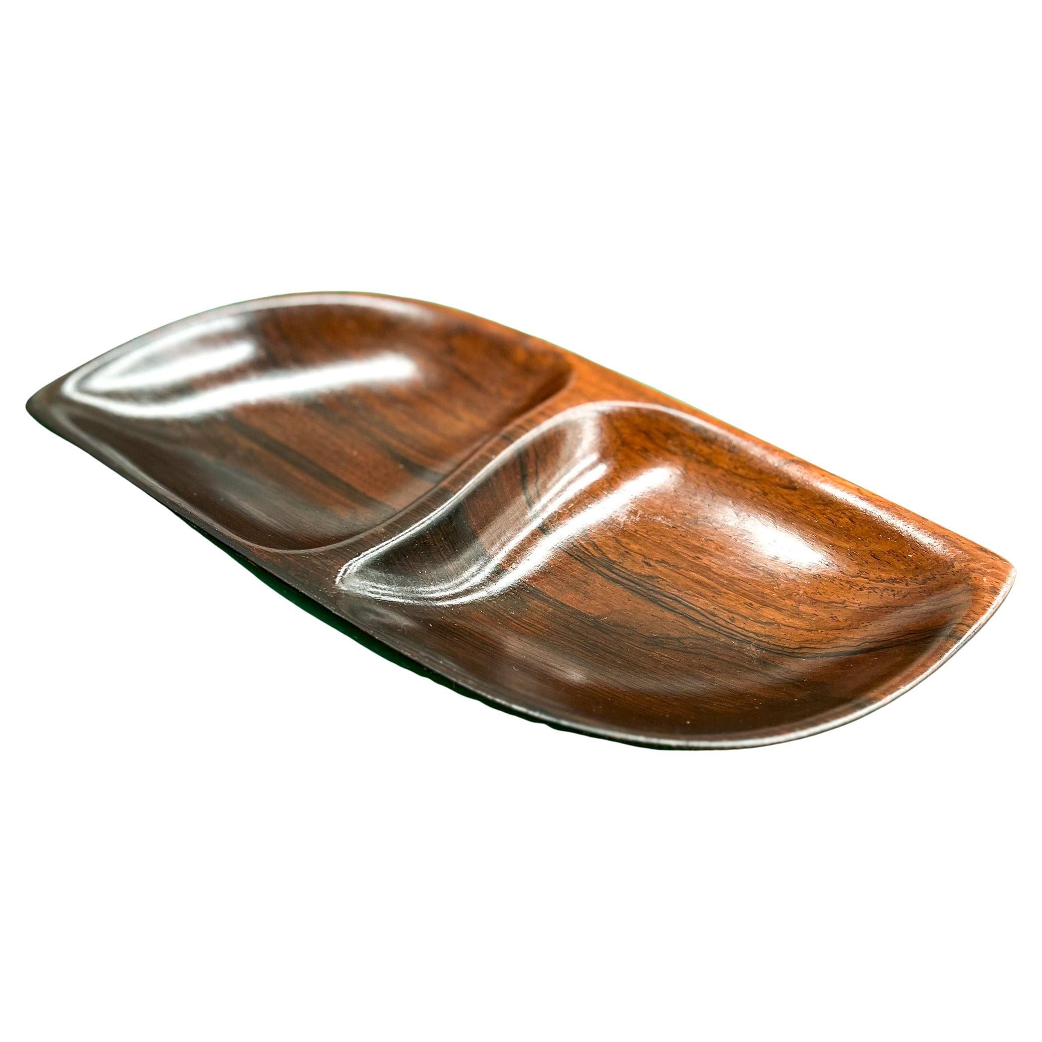 Decorative Tray in Hardwood by Jean Gillon, 1960s 