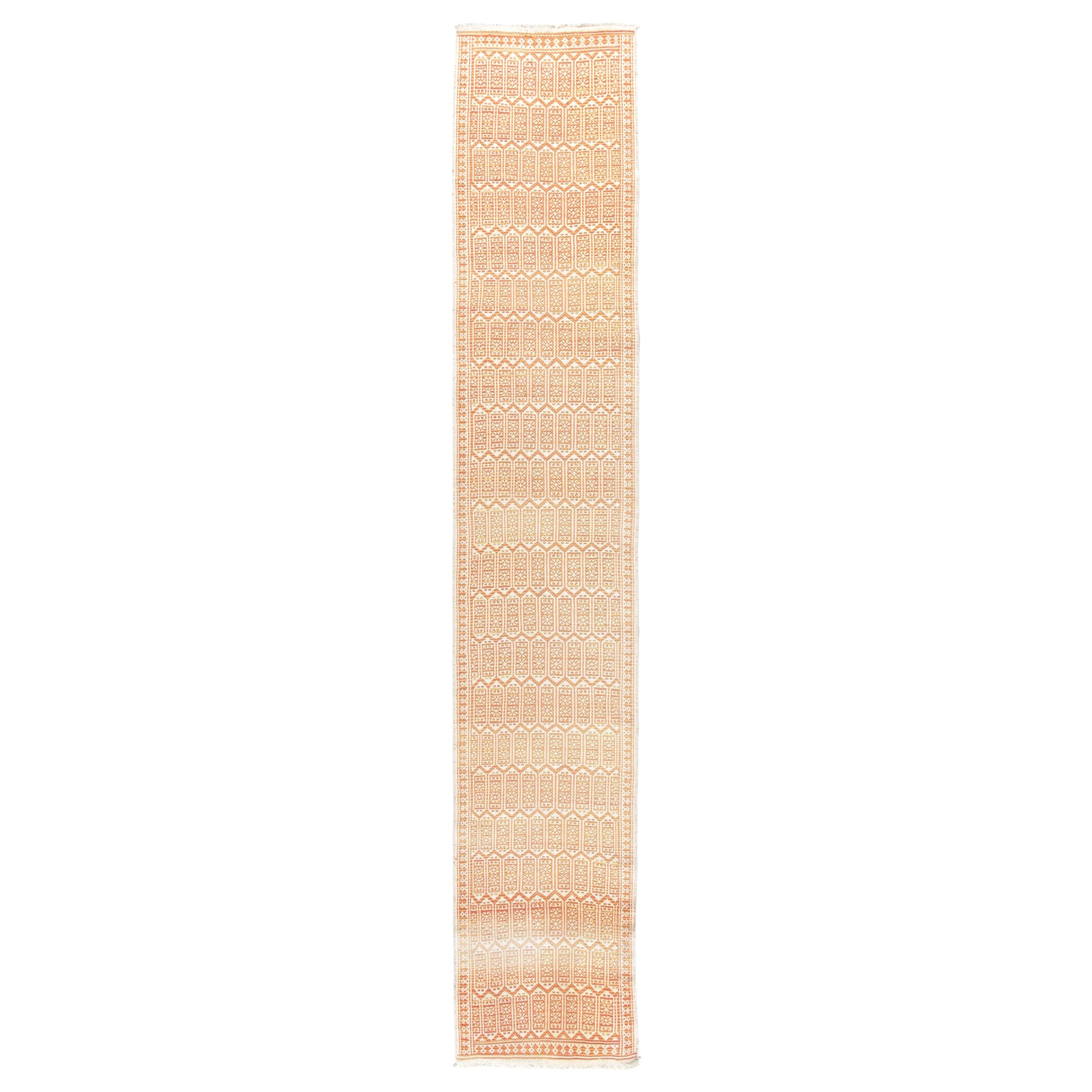 Runner decorativo tribale persiano a trama piatta
