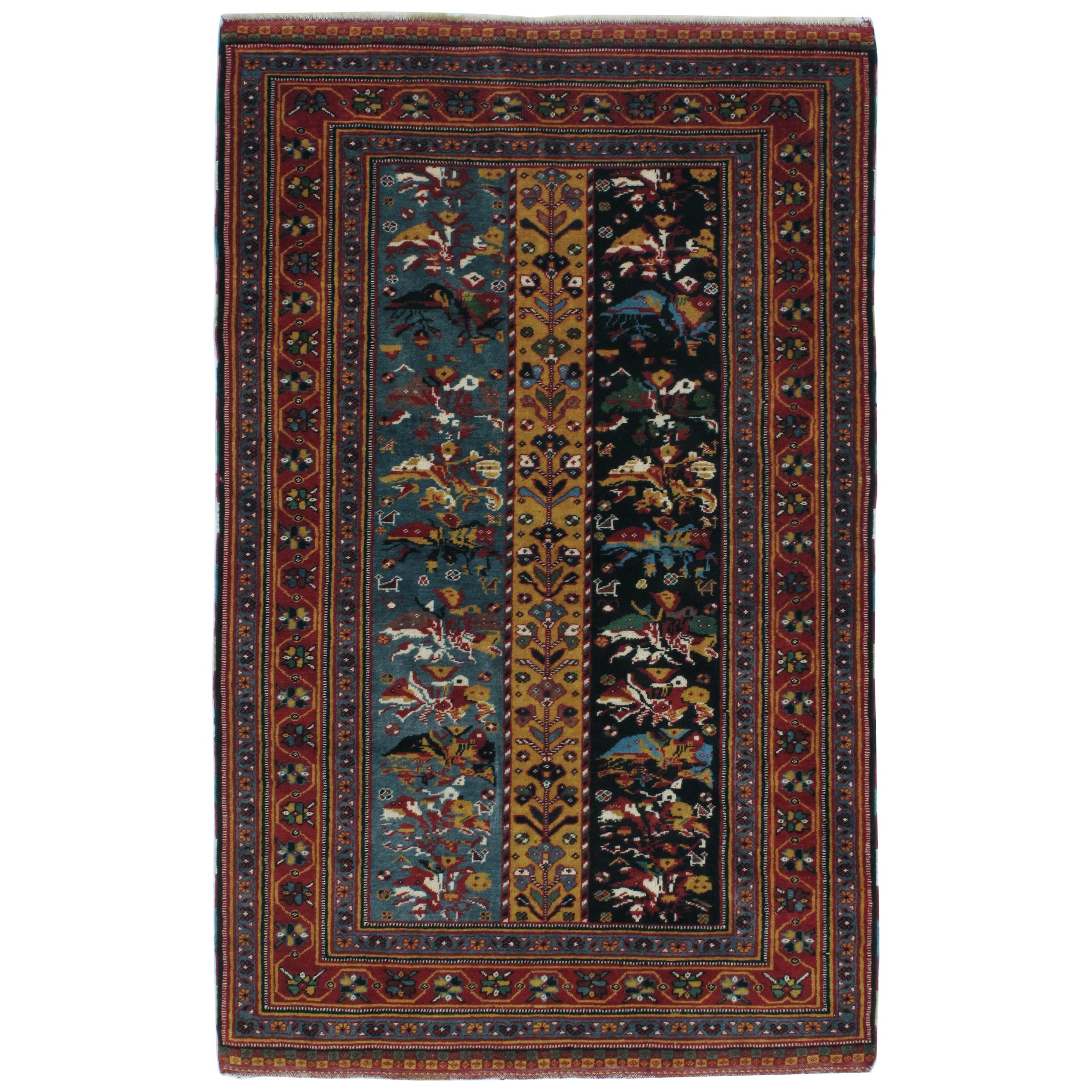 Decorative Tribal Persian Shiraz Rug For Sale