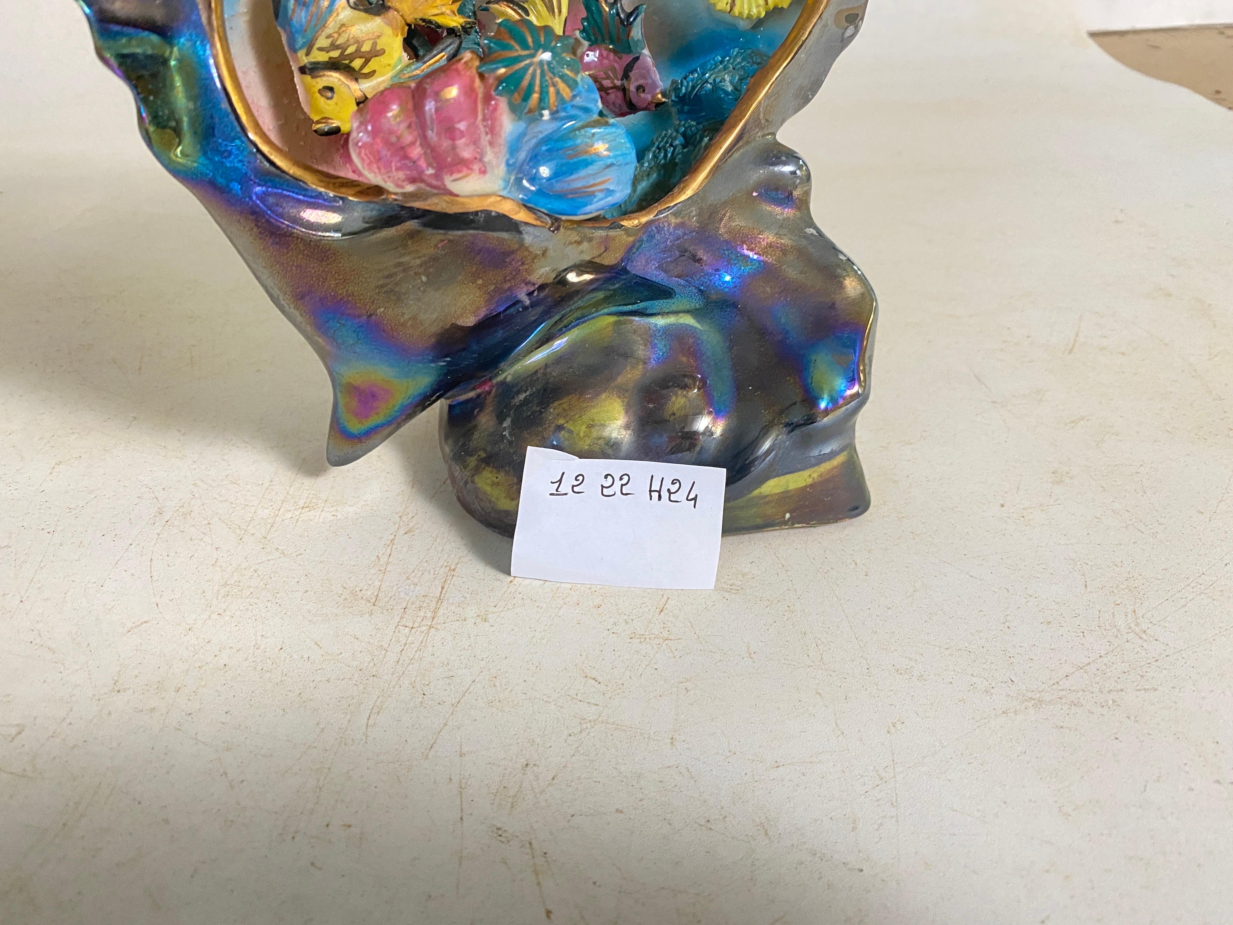 Lampe de table décorative coquillage représentant un poisson, 1960 en vente 4