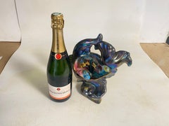 Lampada da tavolo decorativa Garniture Shellfish 1960 in ceramica raffigurante un pesce