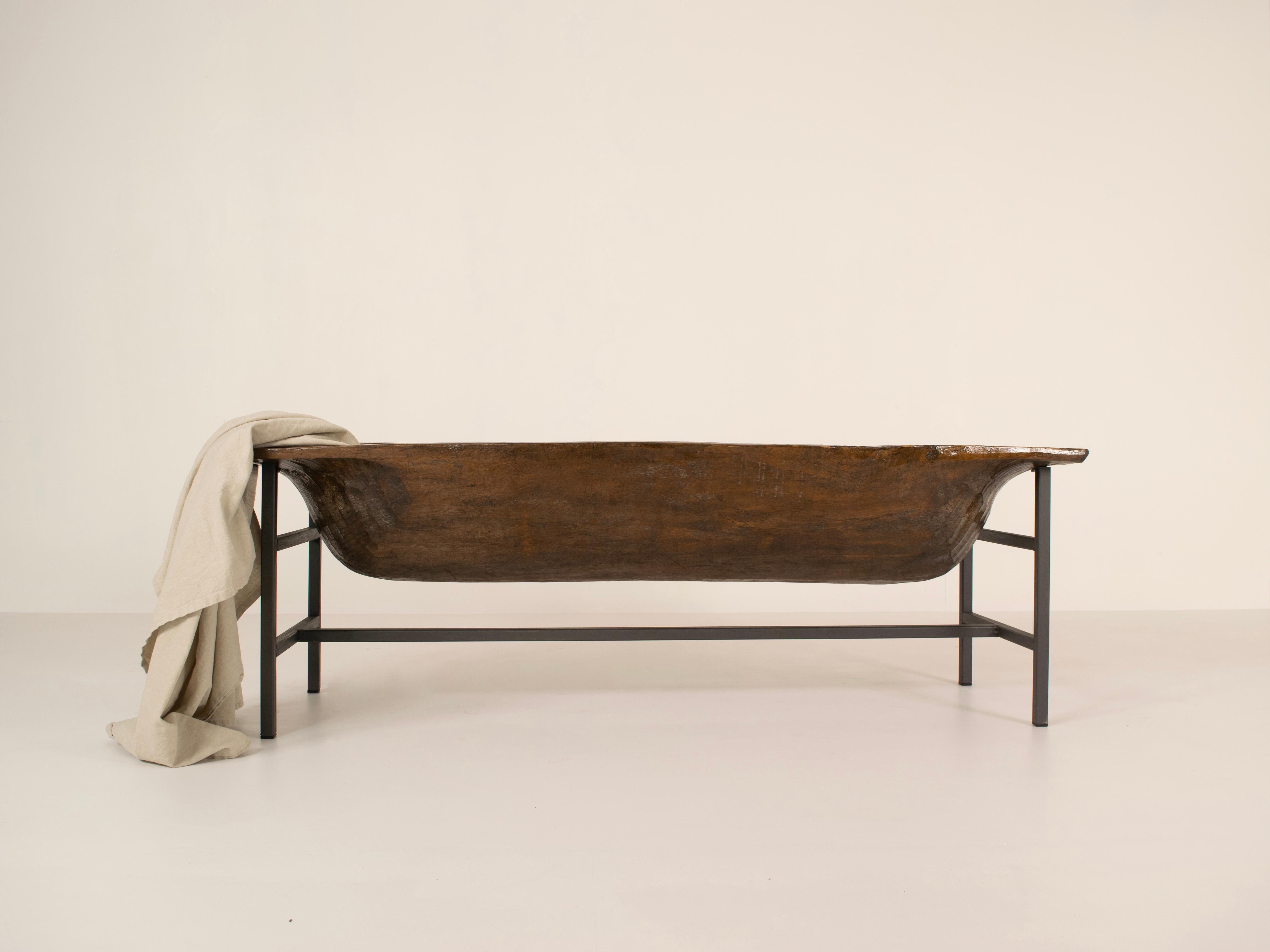 Decorative Trough in Wood and Metal 2