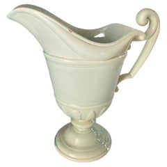 Decorative Urn in white Porcelain by Gien France 1930 signed