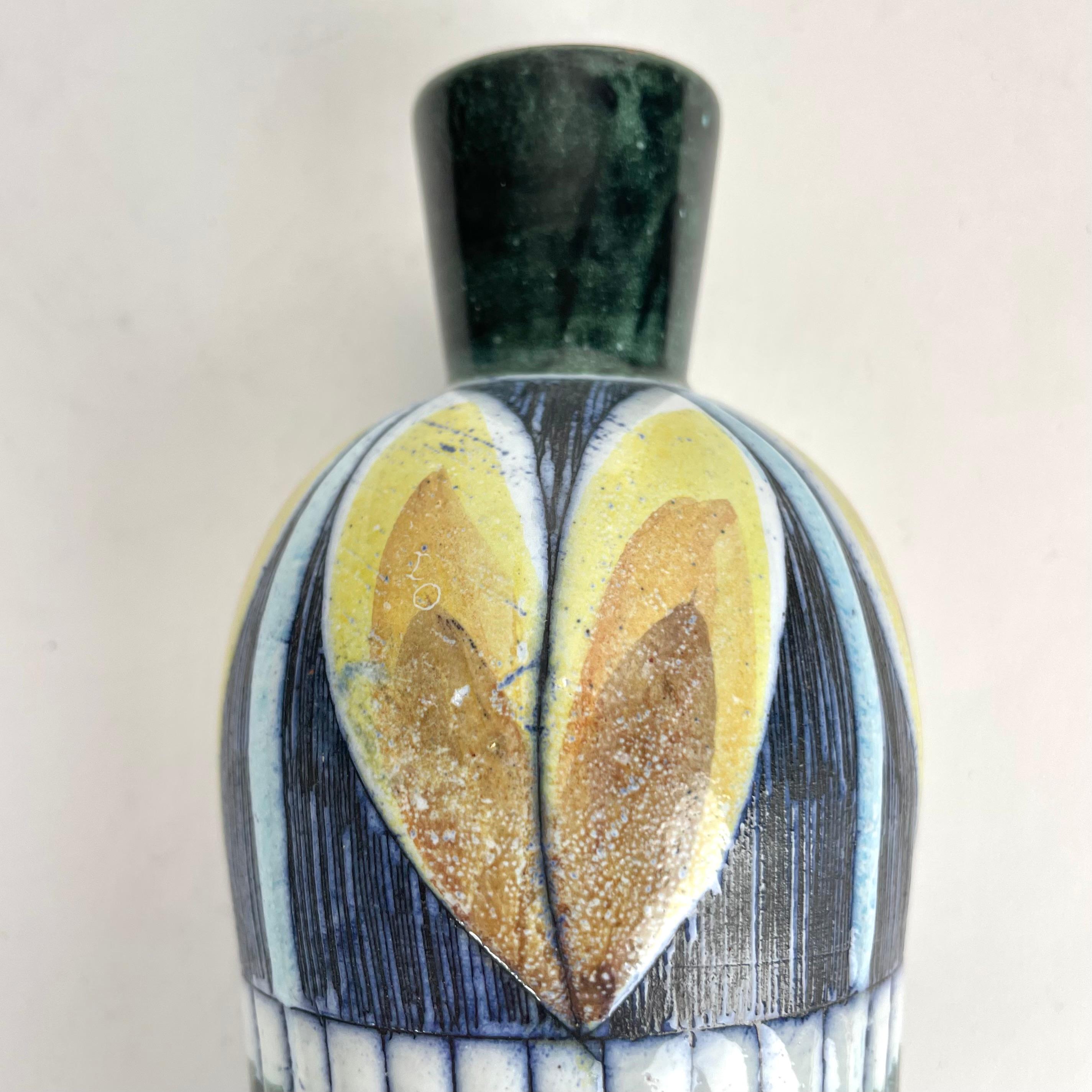 Mid-20th Century Decorative Vase from Tilgmans, Sweden with a very period design from the 1950s For Sale