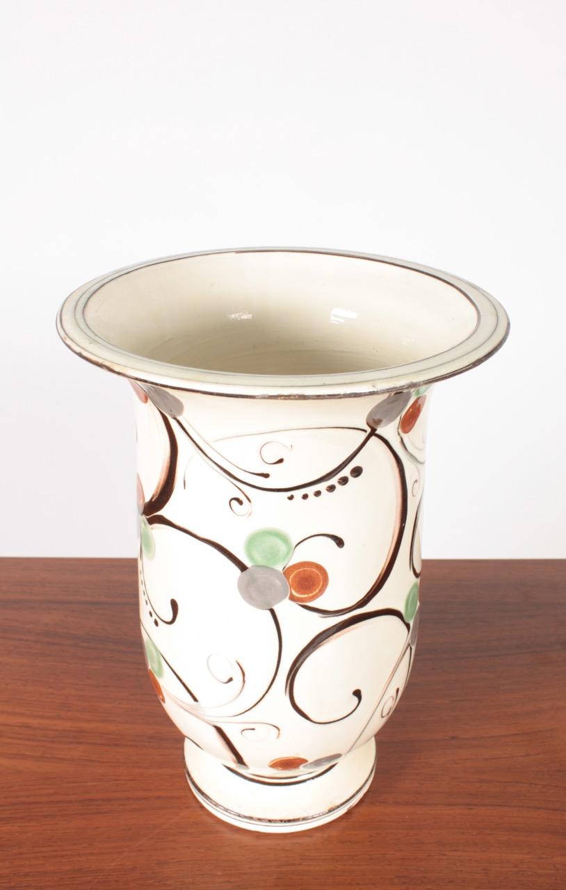 Decorative Vase in Ceramic by Kähler, 1940s, Danish Design, Midcentury 2
