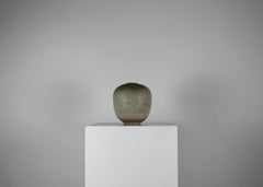 Vaso decorativo in gres con firma di Carlo Zauli 1960 Italia