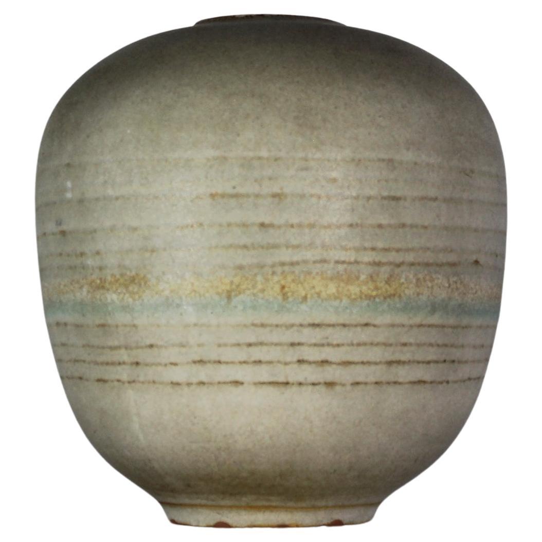 Decorative Vase in Stoneware with Signature by Carlo Zauli 1960s Italy For Sale