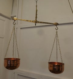 Balanzas decorativas para huerto de cobre y latón