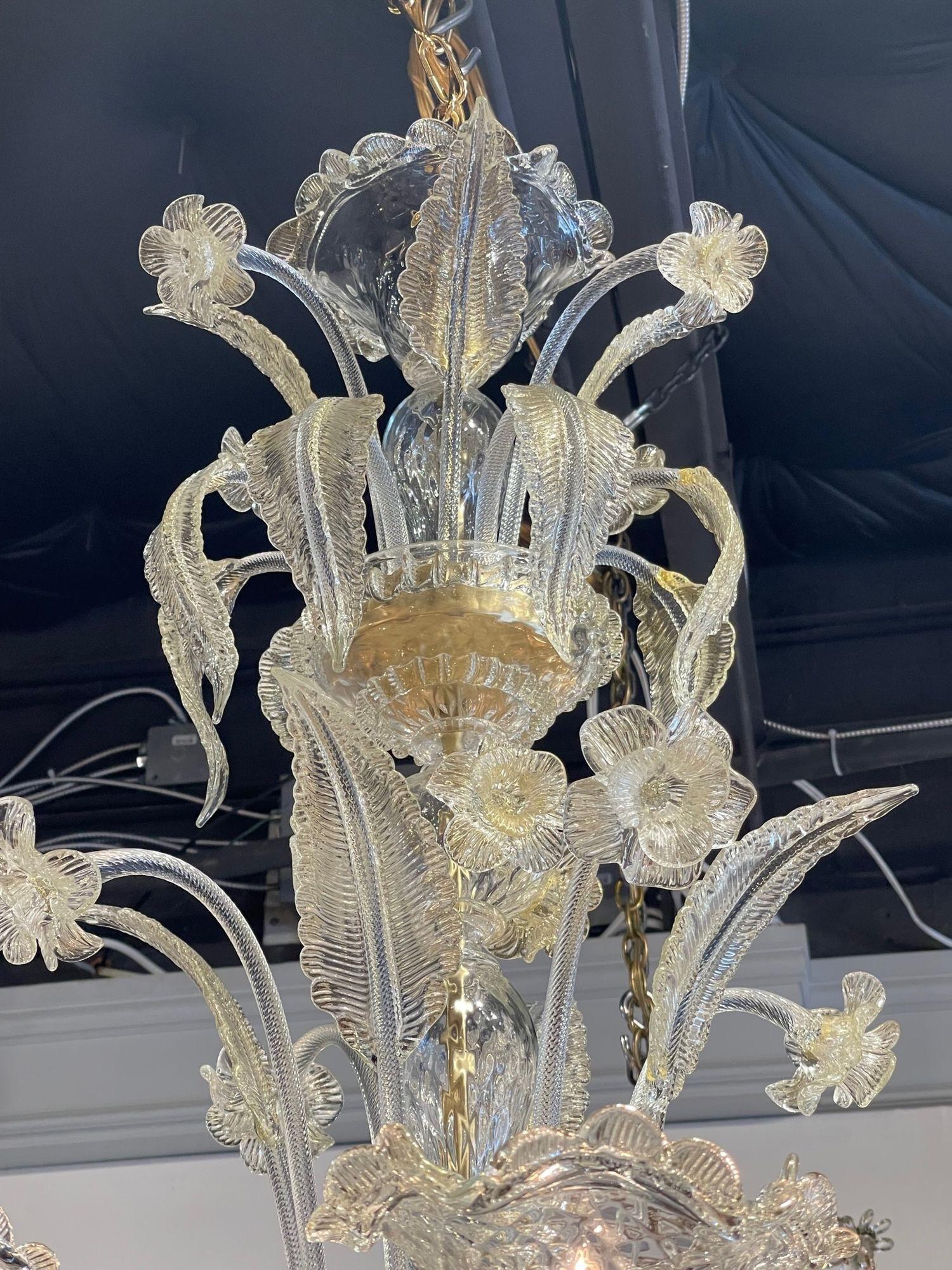 Decorative Venetian Style Murano Glass Chandeliers For Sale 1