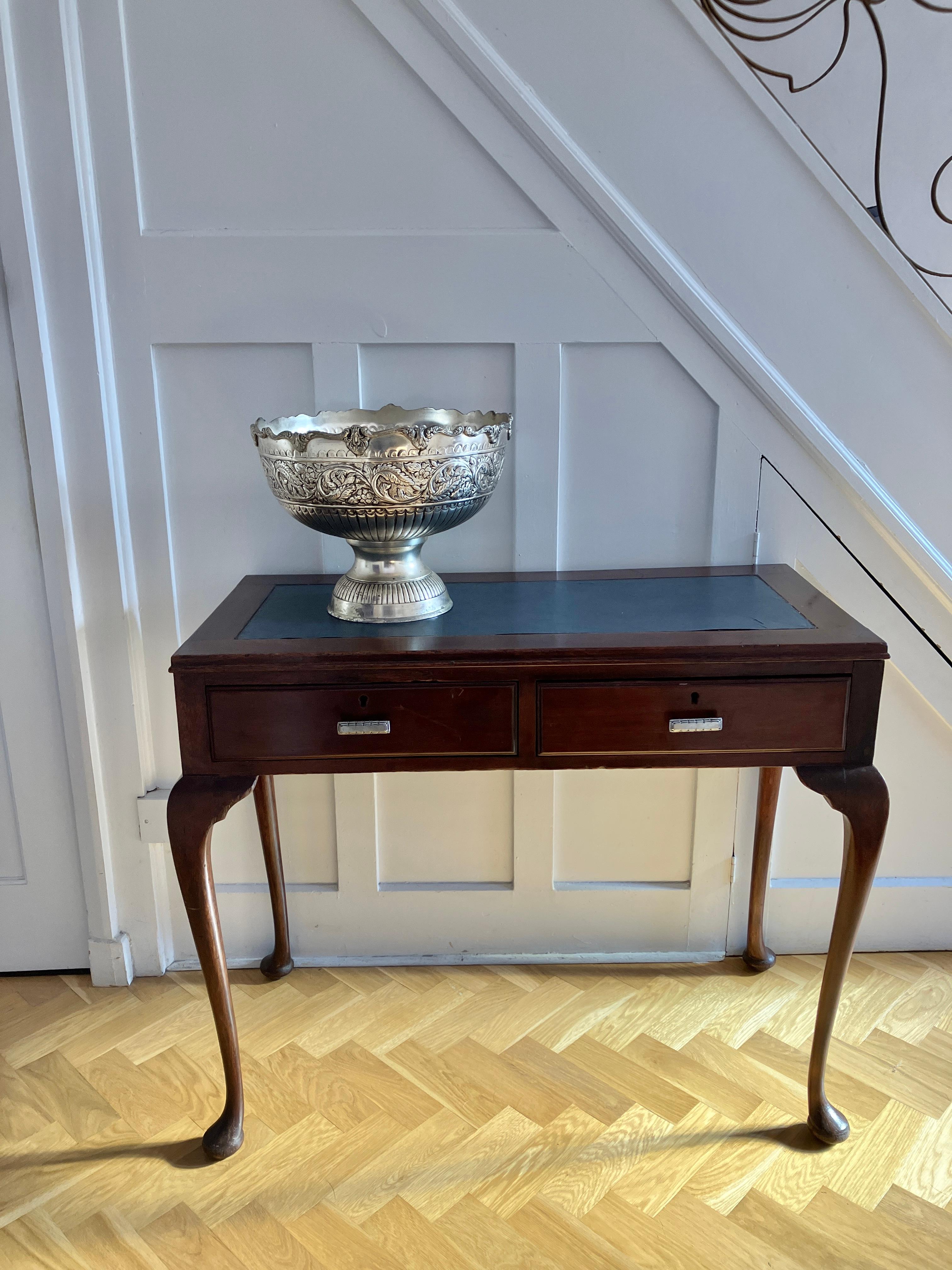 Silver Plate English Antique Victorian Silver Large Punch Bowl / Champagne Cooler