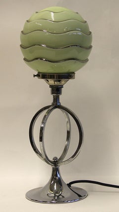 Dekorative, Vintage Art déco-Tischlampe, Bauhaus-Tischlampe