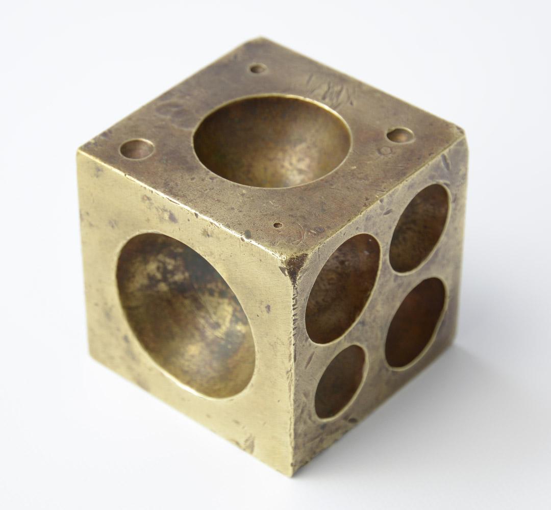 20th Century Decorative Vintage Brass and Metal Cubes