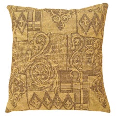 Decorative Vintage Floro-geometric Fabric Pillow