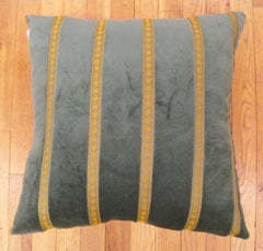 Decorative Vintage Green Velvet American Art Deco Pillow