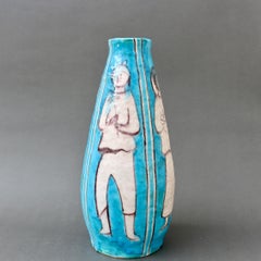 Vaso decorativo in ceramica italiana d'epoca di C.A.S. Vietri, anni '50 circa
