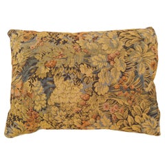 Decorative Vintage Jacquard Tapestry Pillow with Art Deco Motifs Allover