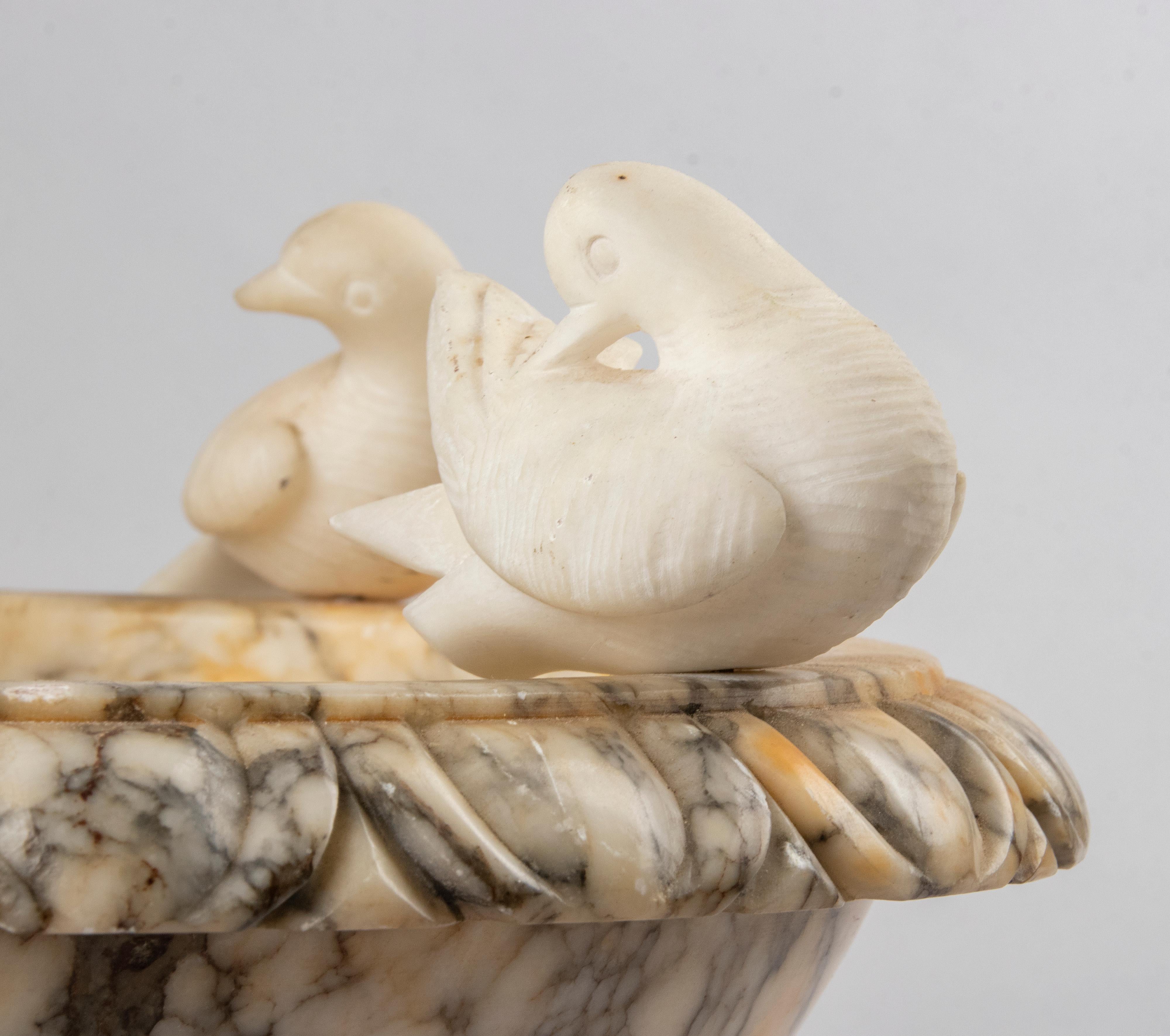 marble bird bath bowl