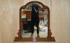 DECORATIVE & ViNTAGE STYLE OVERMANTLE OR DRESSING TABLE MIRROR WITH THICK FRAME