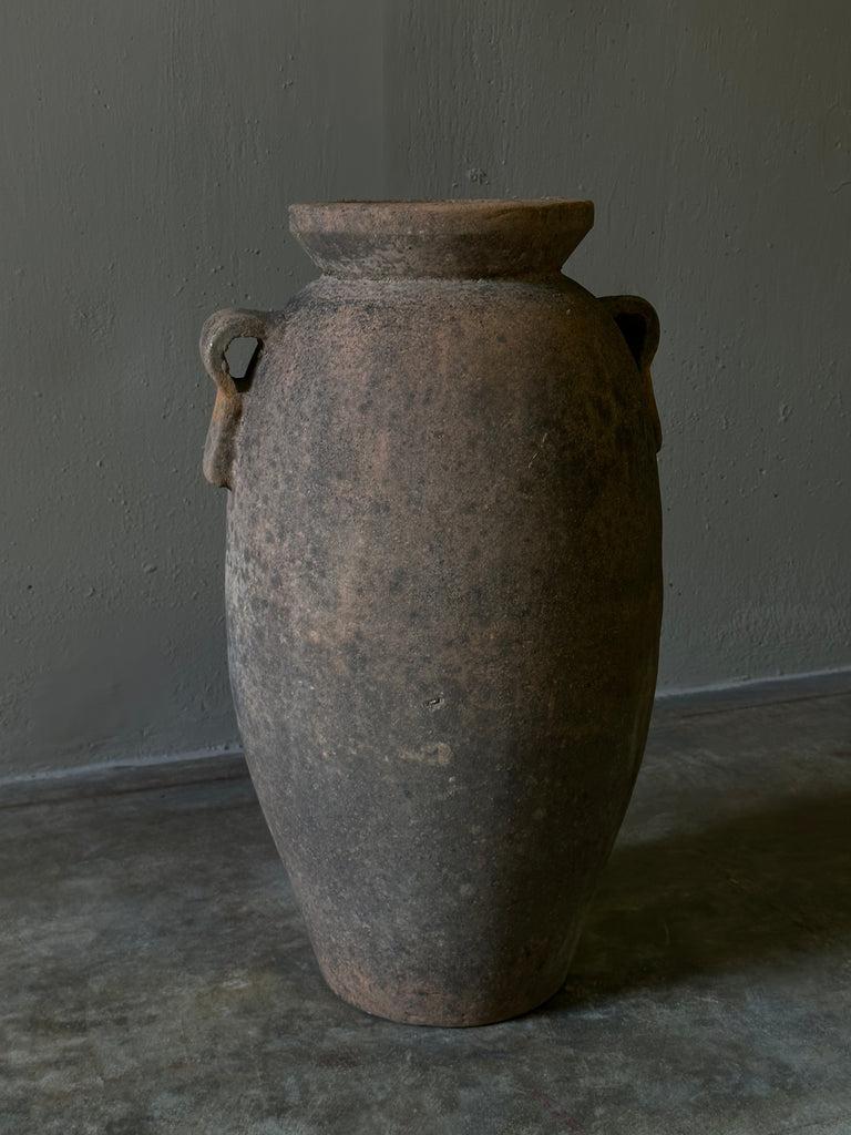 Decorative Vintage Terracotta Urn For Sale at 1stDibs