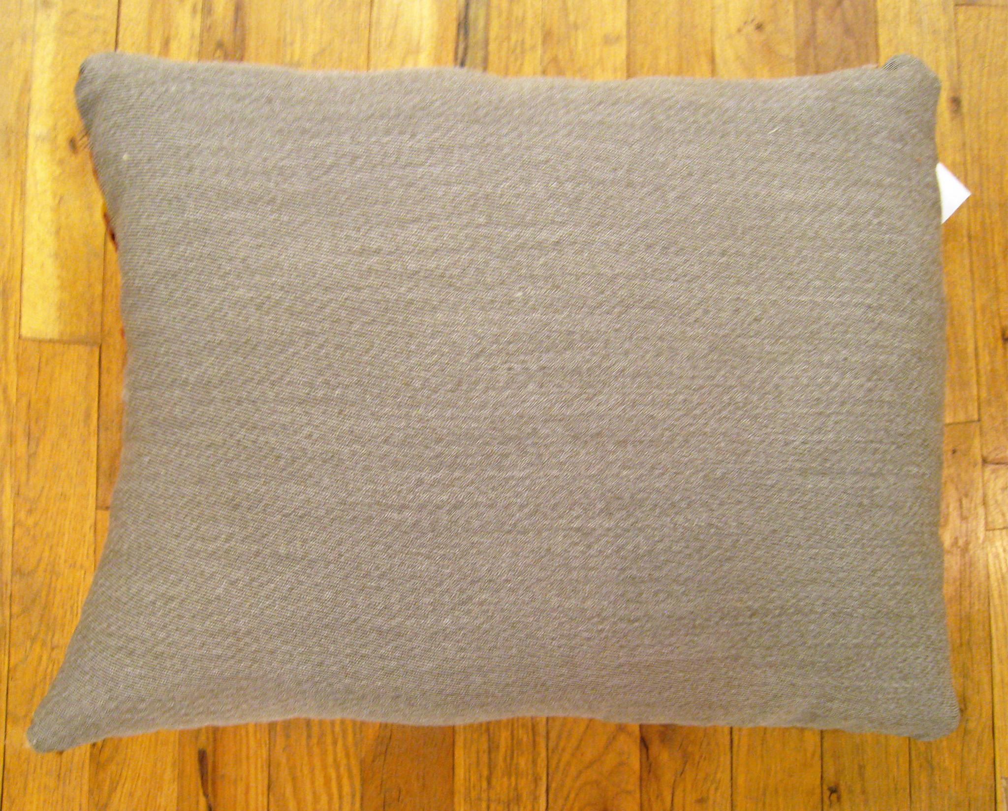 Mid-20th Century Decorative Vintage Turkish Kilim Rug Pillow with Geometric Abstracts For Sale