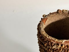 Dekorative Vintage-Vase aus Keramik und Muscheln, Frankreich, um 1970