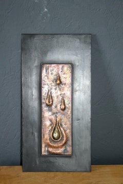 Decorative wall bronze sculpture