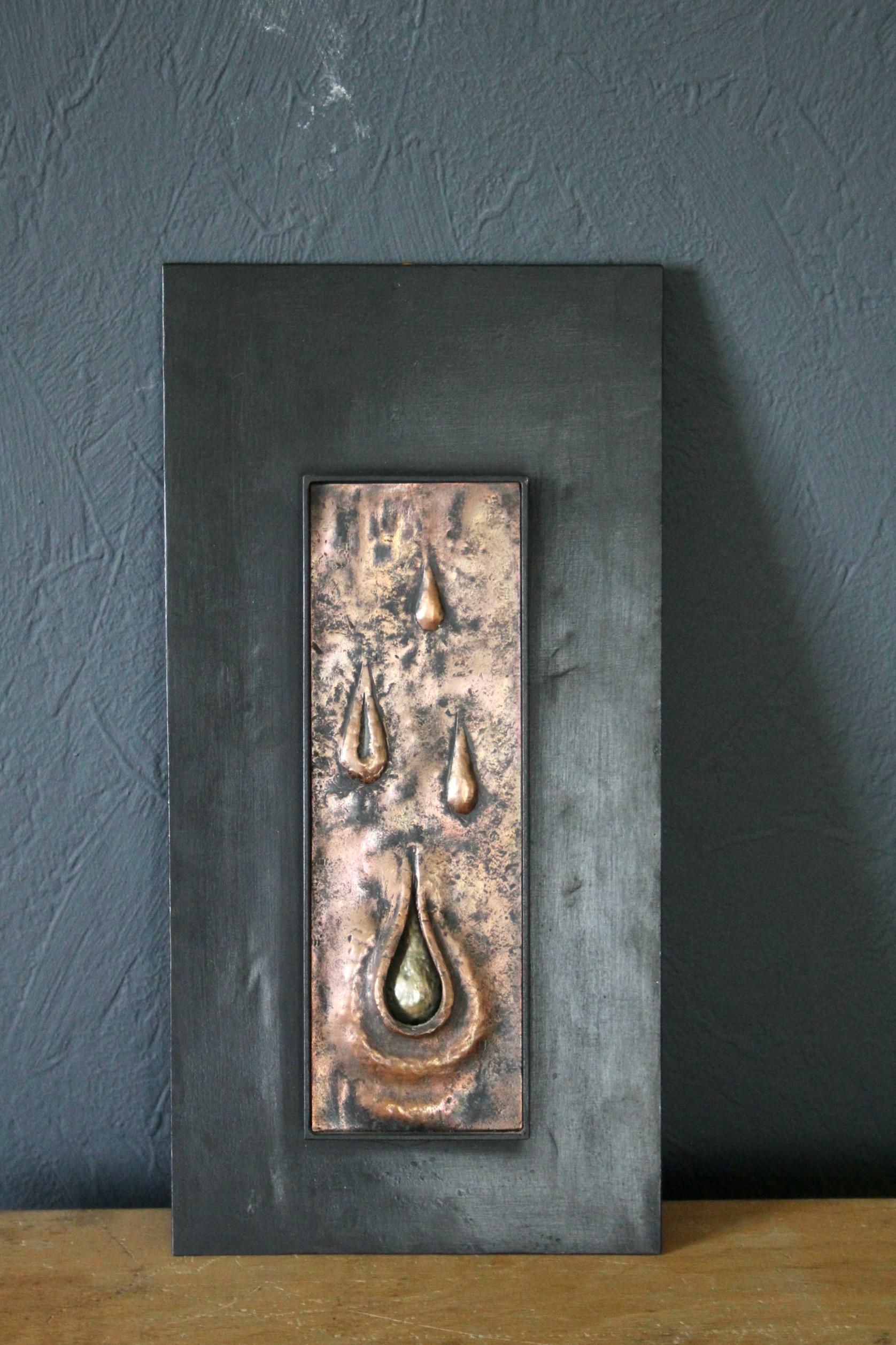 Decorative wall bronze sculpture In Good Condition For Sale In grand Lancy, CH