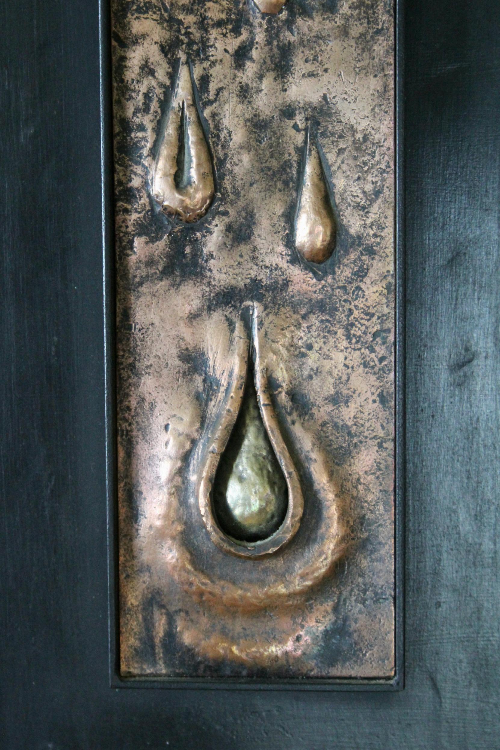 Metal Decorative wall bronze sculpture For Sale