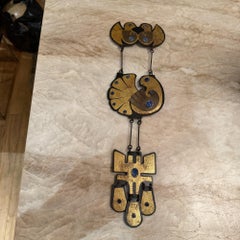 Decorative Wall Hanging Mid-Century Modern Folk Art J Moreno