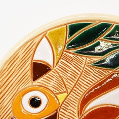 Decorative Wall Hanging Owl Plate, Uruguay