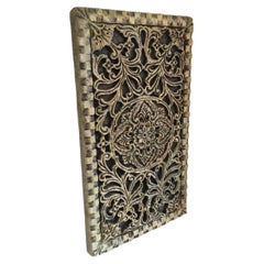 Art Decorative Wall material wall art Reclaimed Hand Carved Inlaid Stone Panel (panneau de pierres incrustées)