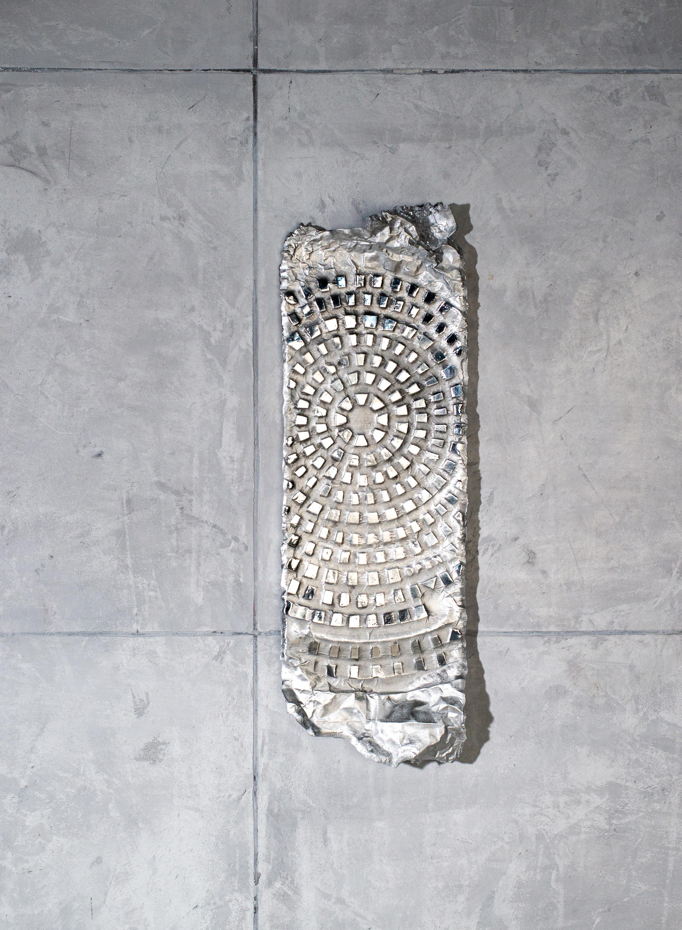 Decorative wall object Open is made based on innovative, contemporary digital technologies and deep knowledge of the Craft. The artist in the creative process and in the structures of objects uses the forms of foil prints, which he randomly finds