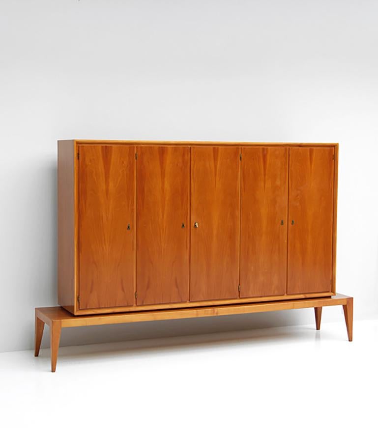 Mid-Century Modern mid-century decorative Walnut Cabinet 1950s For Sale