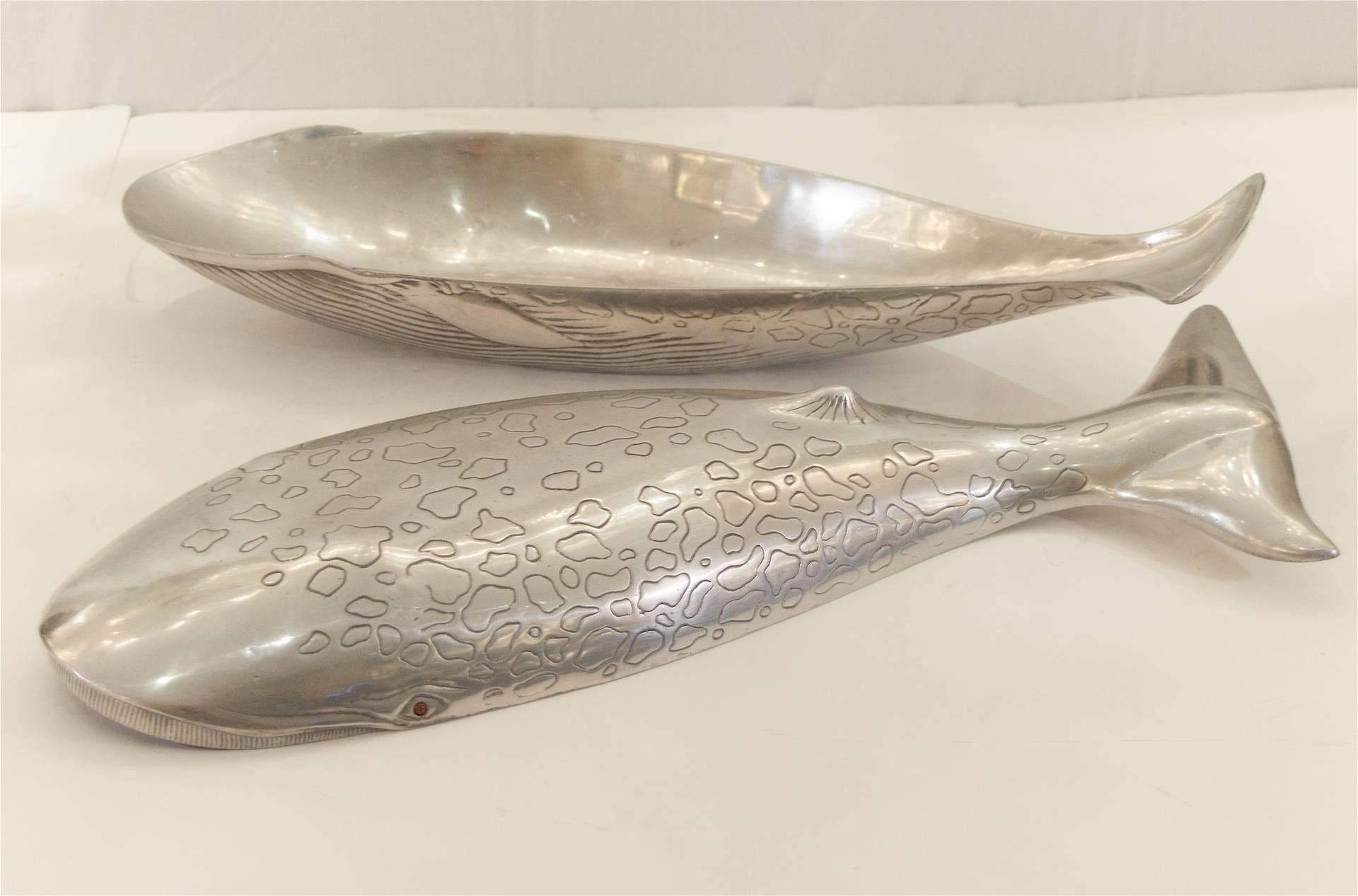 Aluminum Decorative Whale Bowl or Centrepiece