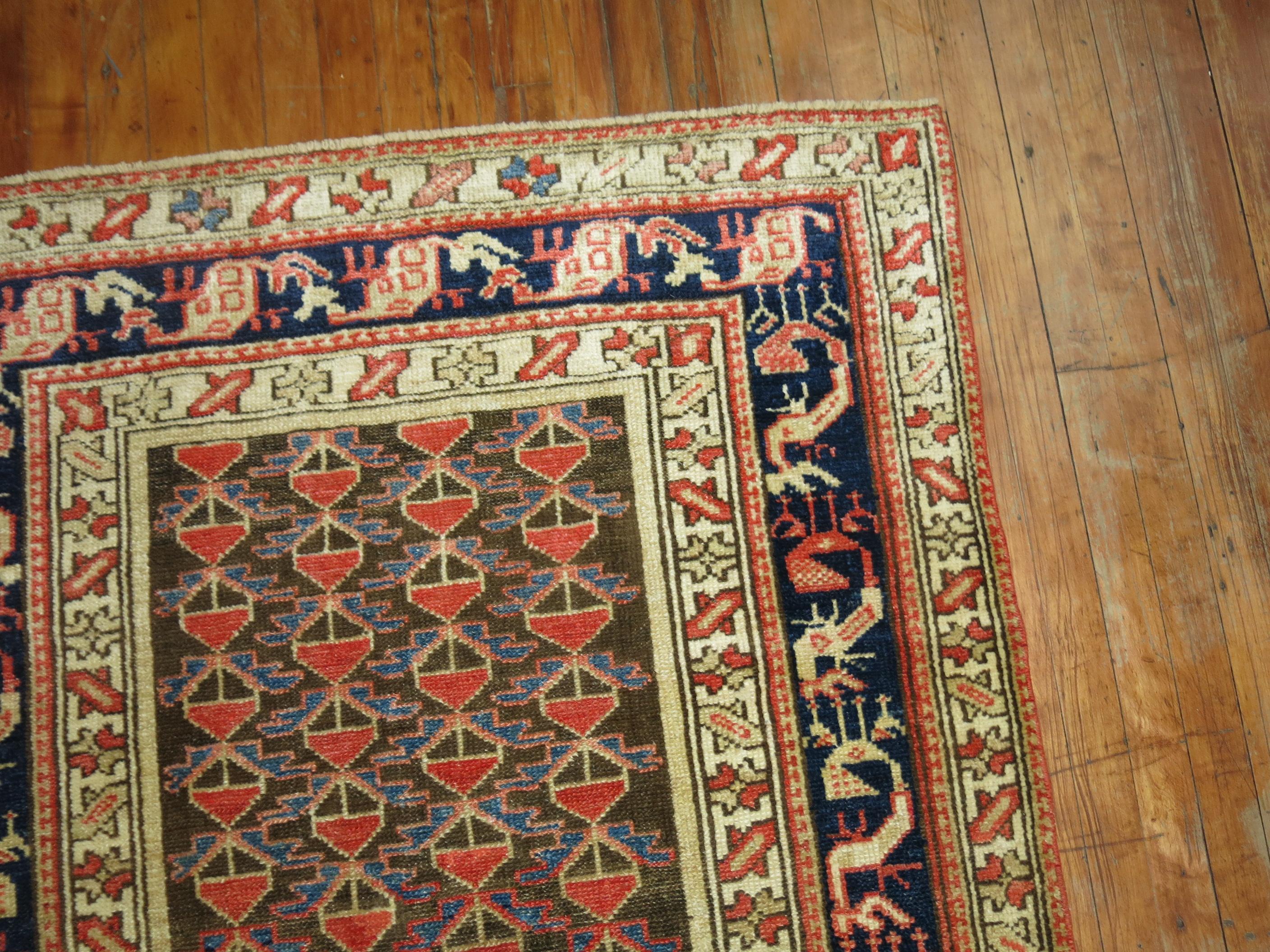 Hand-Woven Decorative Wide Traditional Persian Malayer Long Runner For Sale