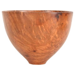 Decorative Wood Bowl in Madrone Wood Signed Jim Misenko