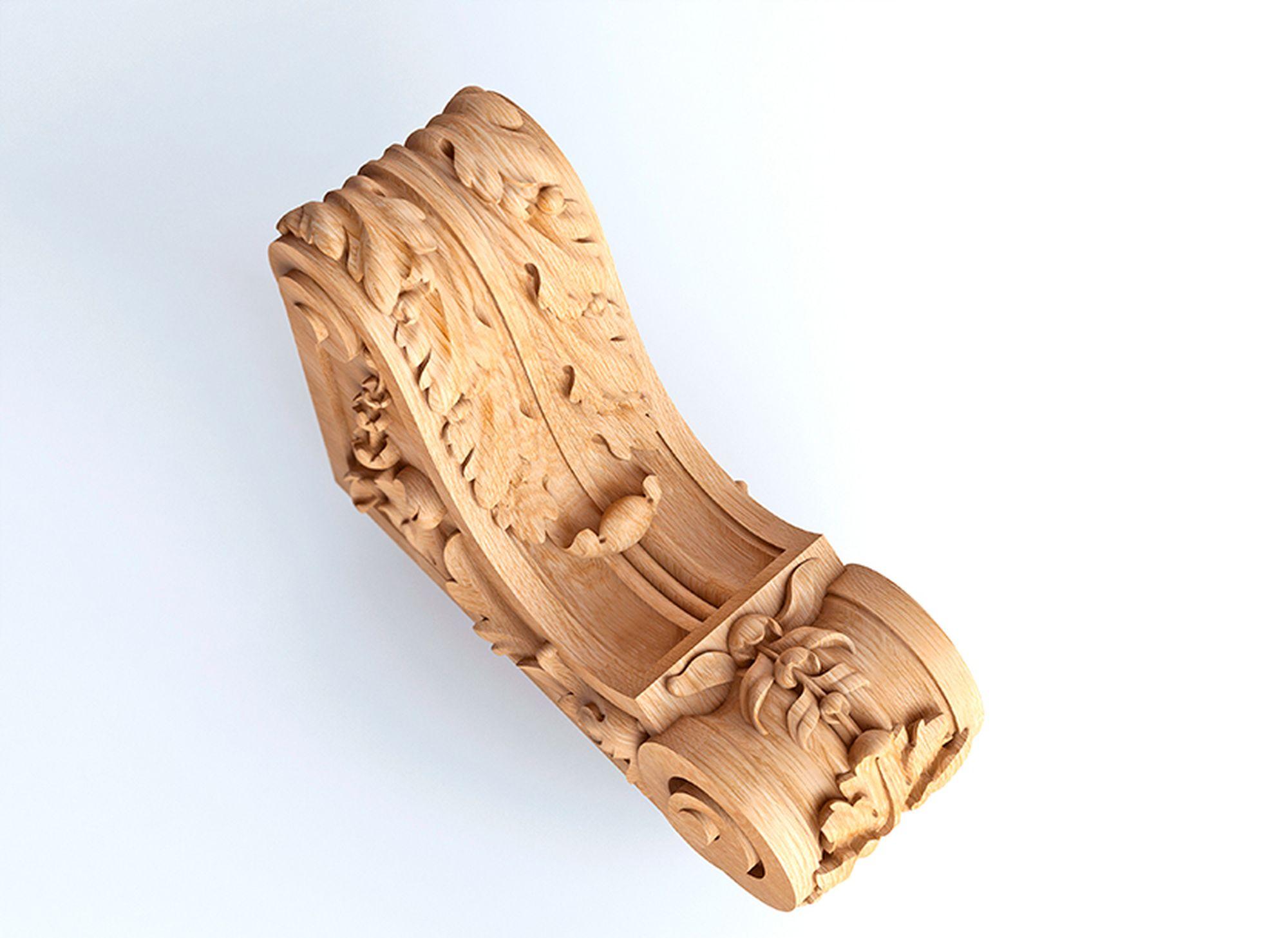 Victorian Decorative Wood Corbels 'Set of 10', Fireplace Surround For Sale