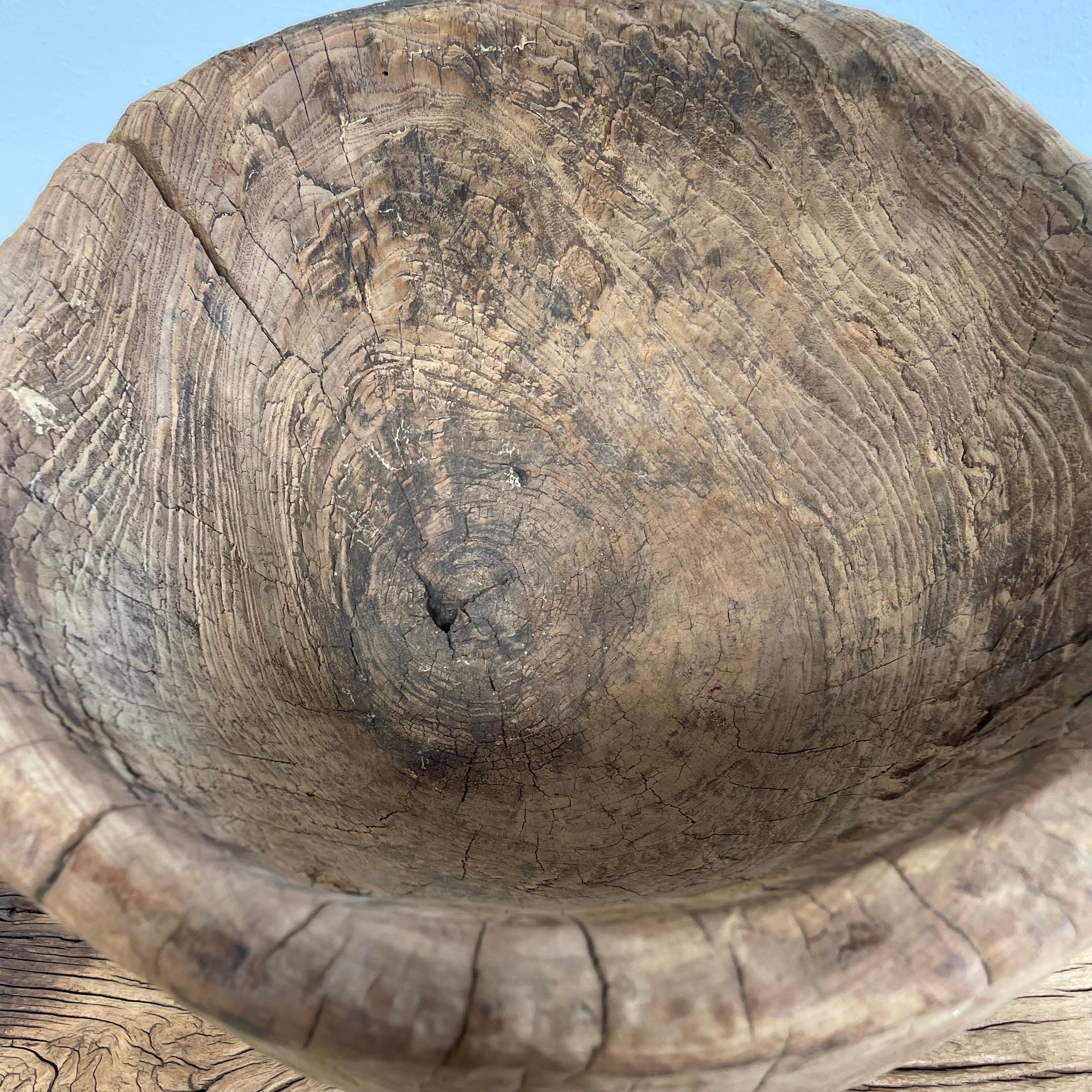 Decorative Wood Stump Bowl For Sale 1