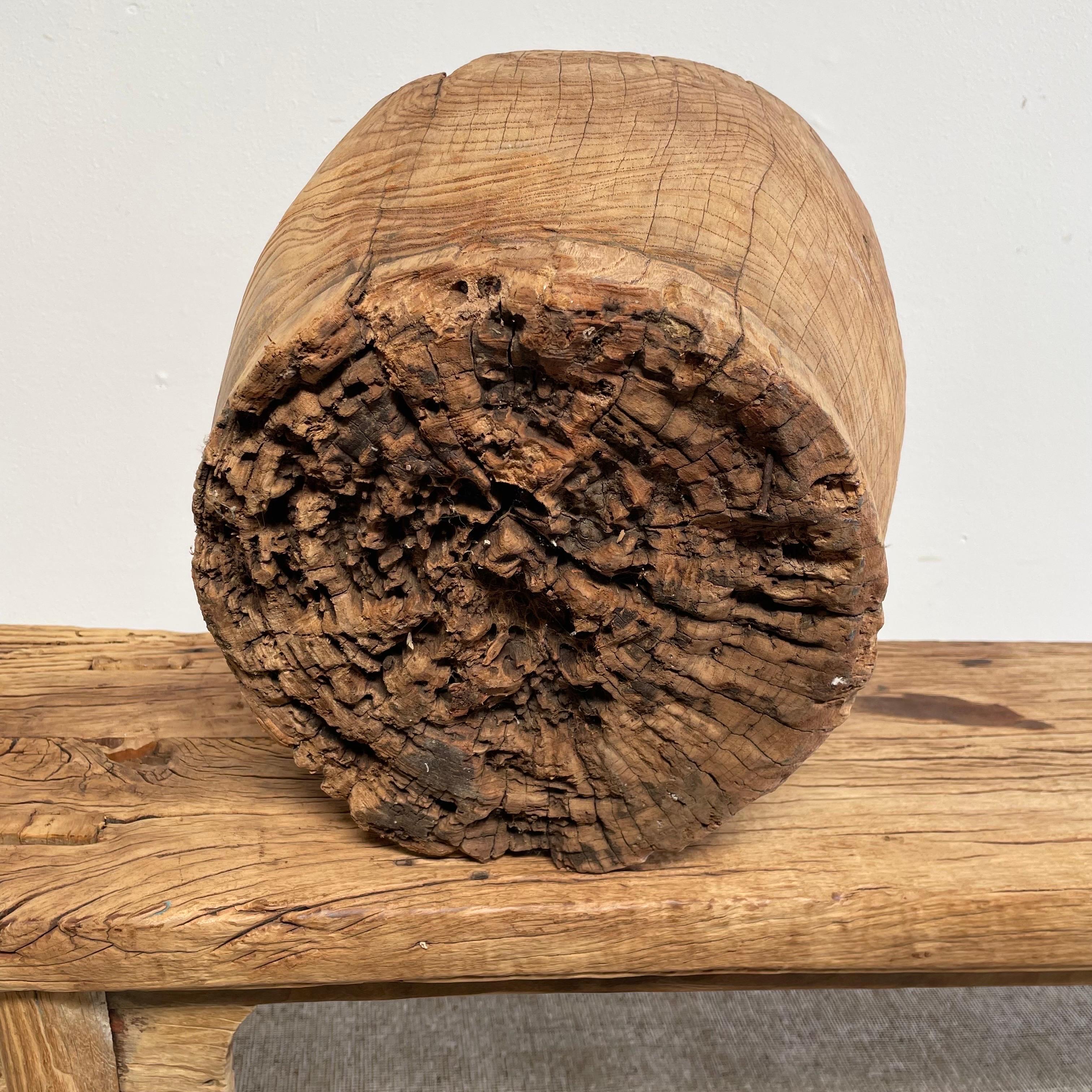 Dekorative Stumpfschale aus Holz im Angebot 3