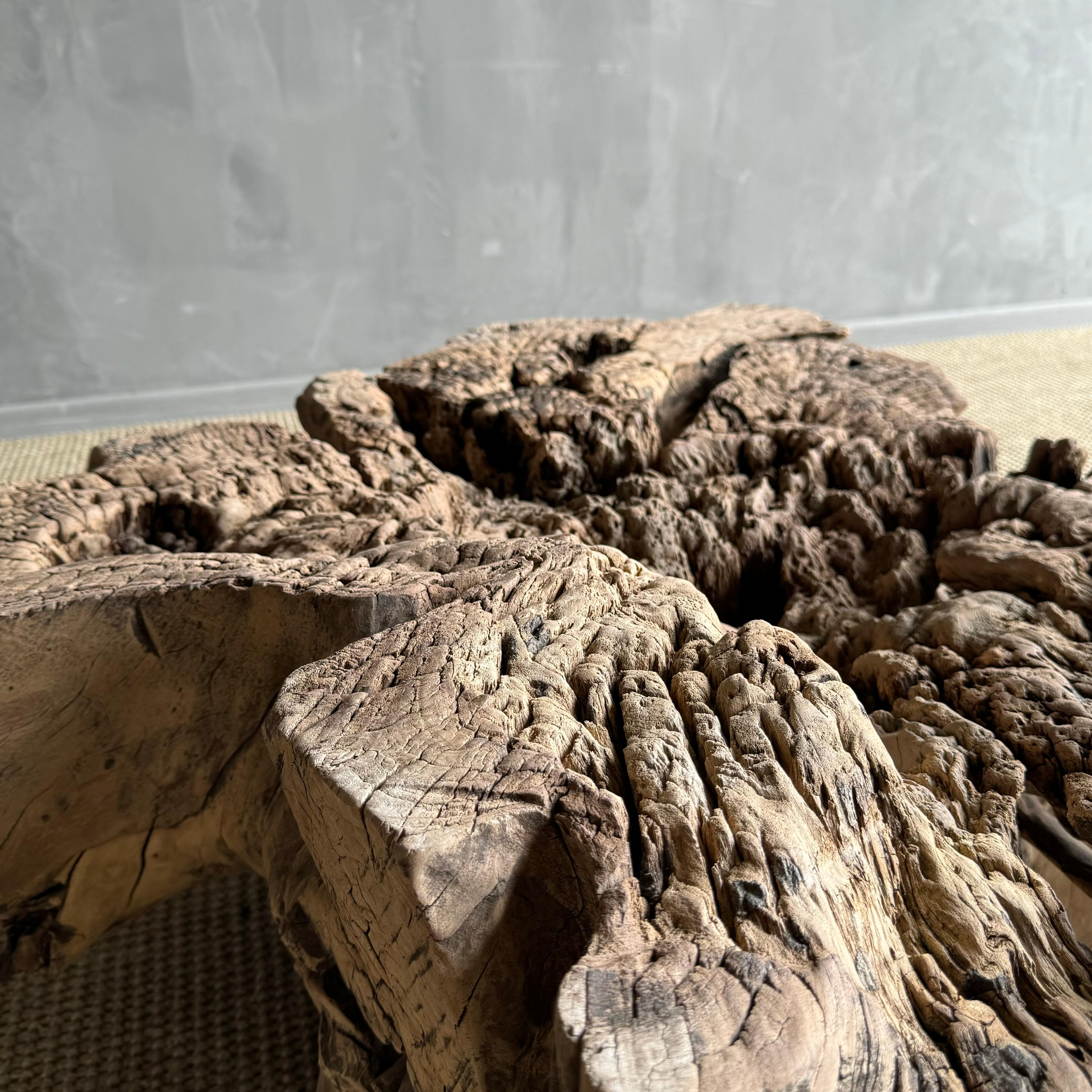Tavolino o tavolino decorativo con ceppo di Wood in vendita 5
