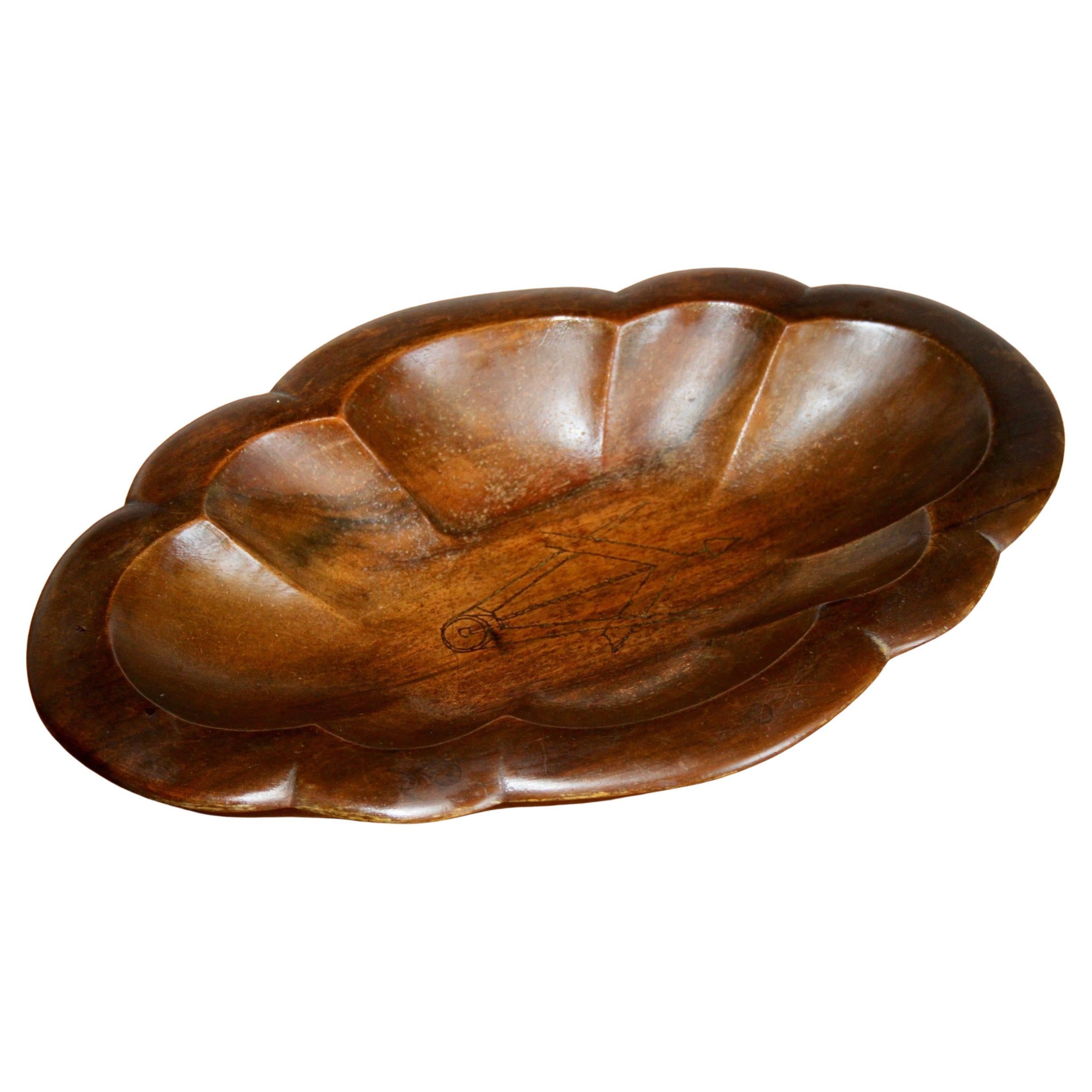 Vide poche decorativa in legno