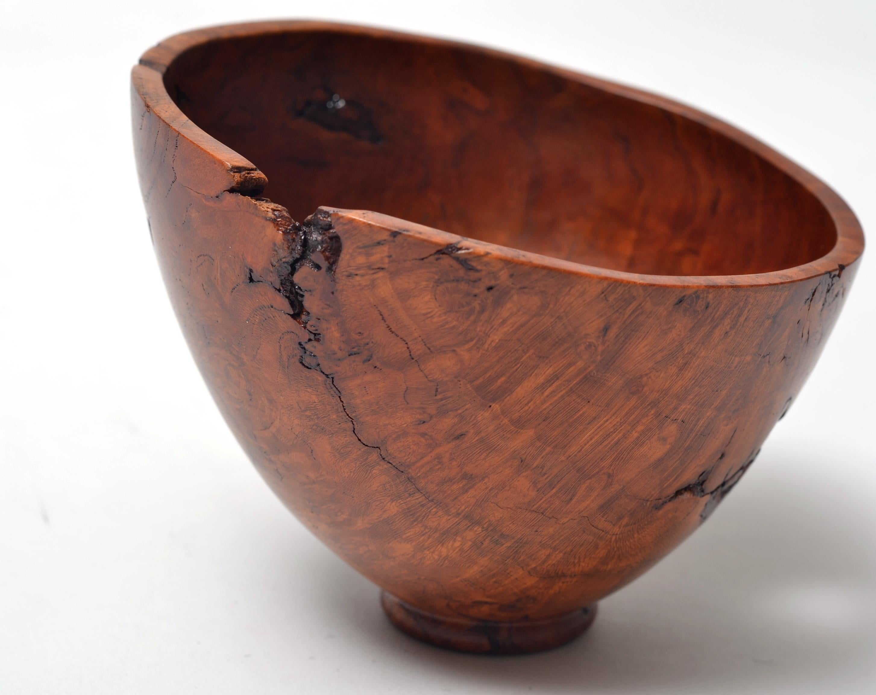 Decorative Wooden Bowl by Dustin Coates For Sale 1
