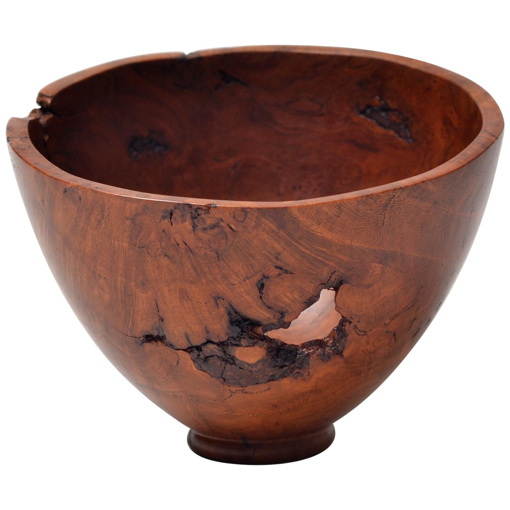 Decorative Wooden Bowl by Dustin Coates For Sale