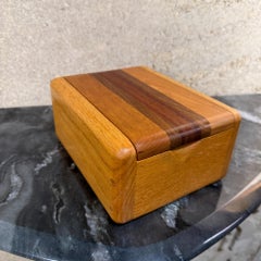 Decorative Wooden Box Attributed Dean Santner Studio Organic Modern