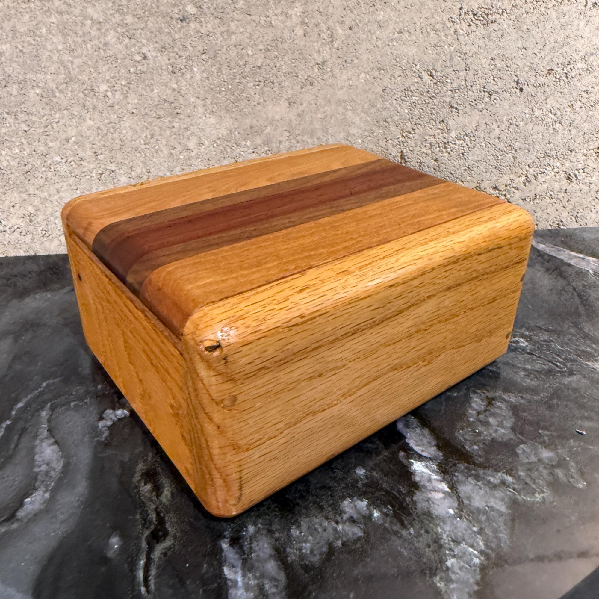 Decorative Wooden Box Attributed Dean Santner Studio Organic Modern For Sale 2